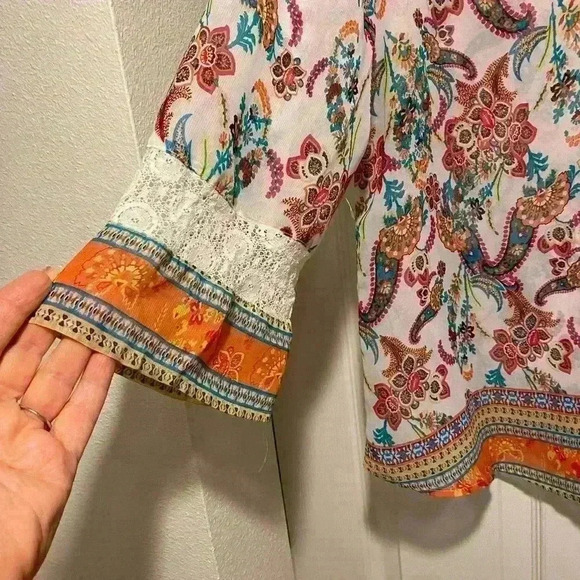 Fig & Flower Women's Boho Feminine Paisley Pretty small - Picture 10 of 10